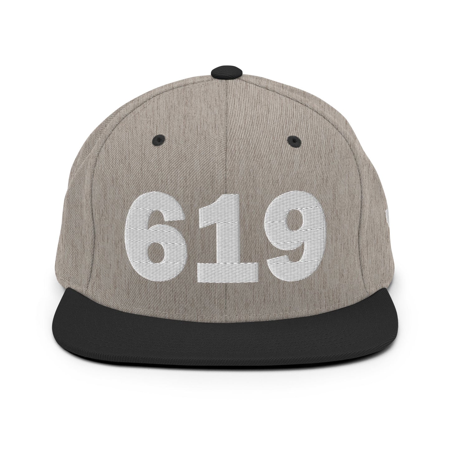 619 Area Code Snapback Hat