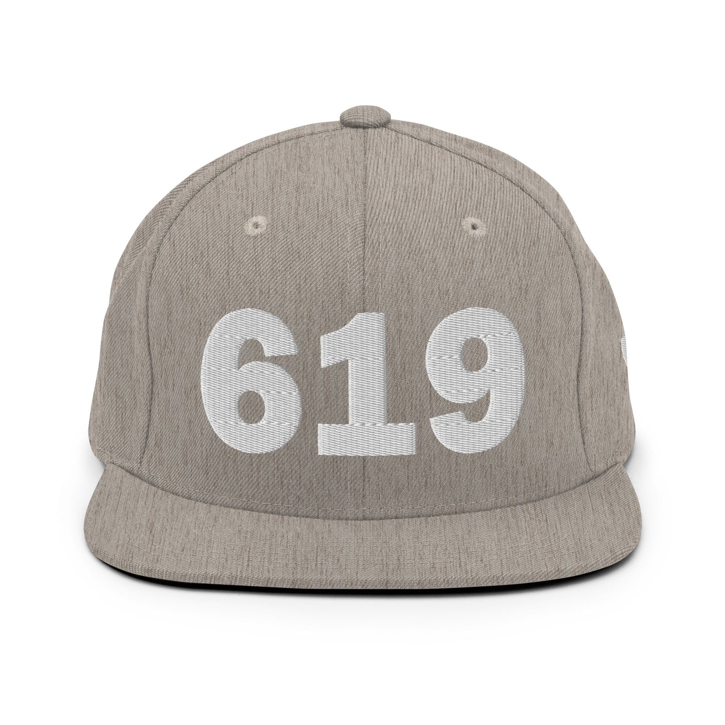 619 Area Code Snapback Hat