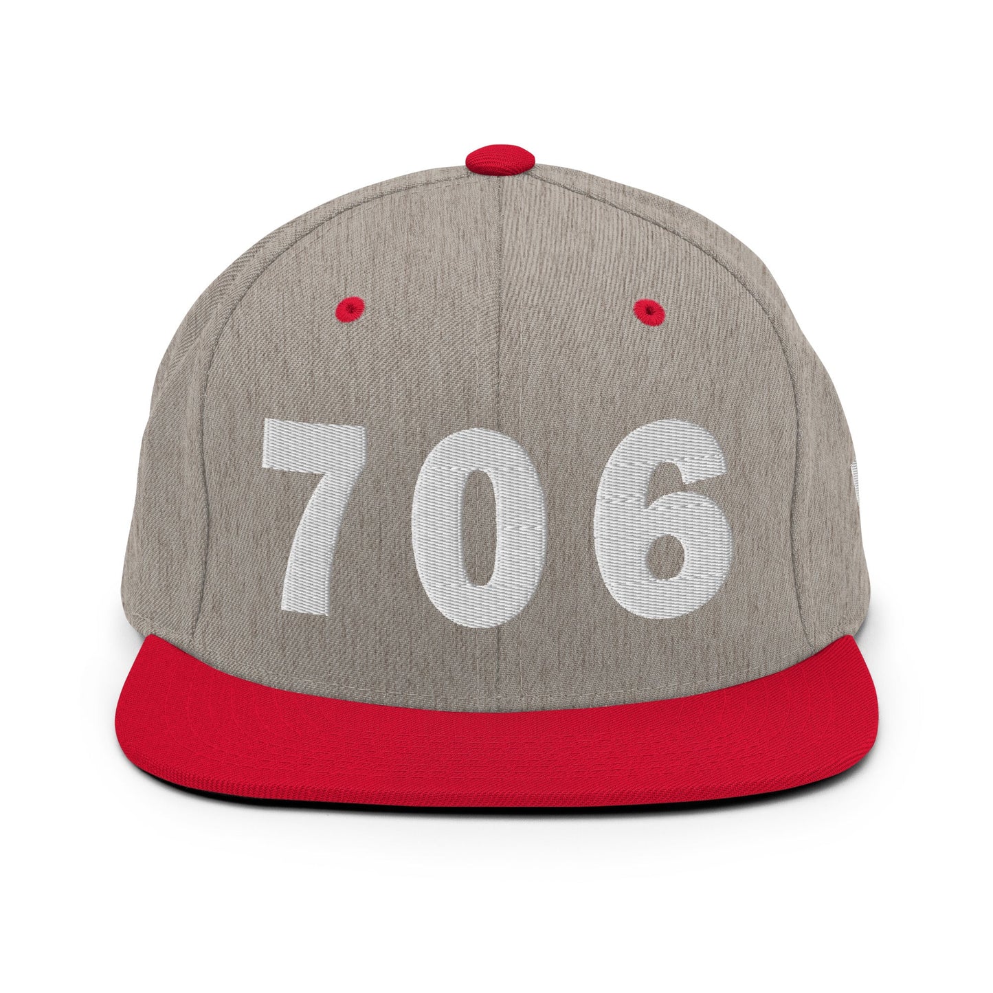 706 Area Code Snapback Hat