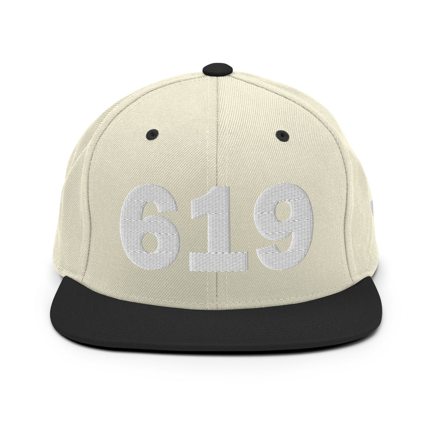 619 Area Code Snapback Hat