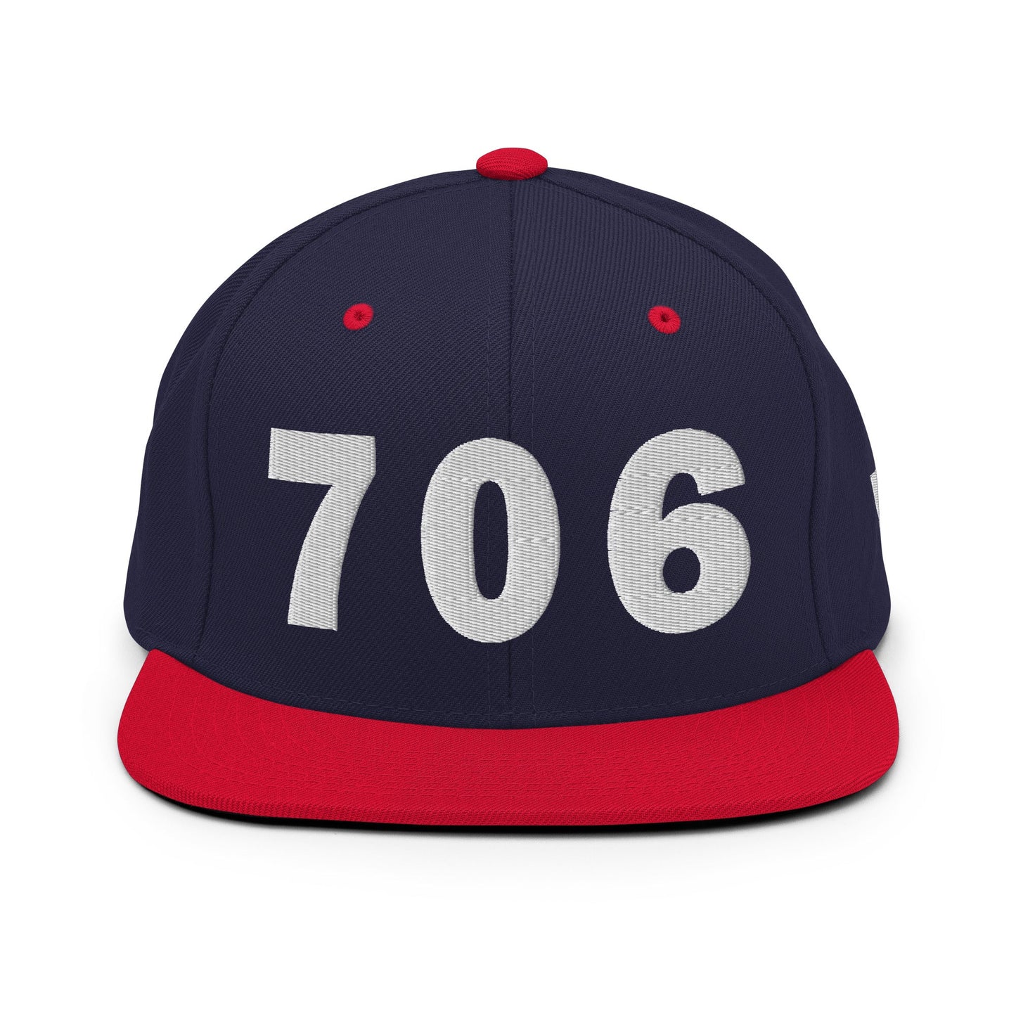 706 Area Code Snapback Hat