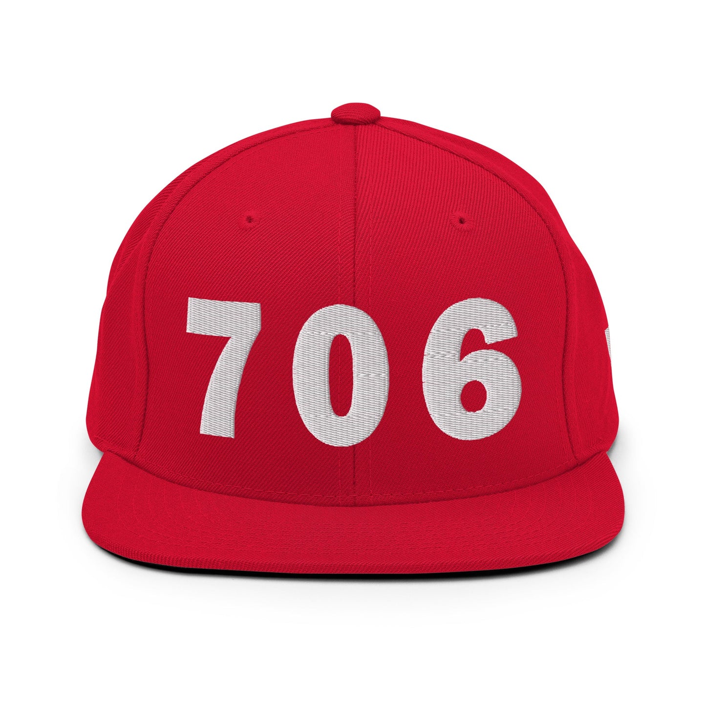 706 Area Code Snapback Hat