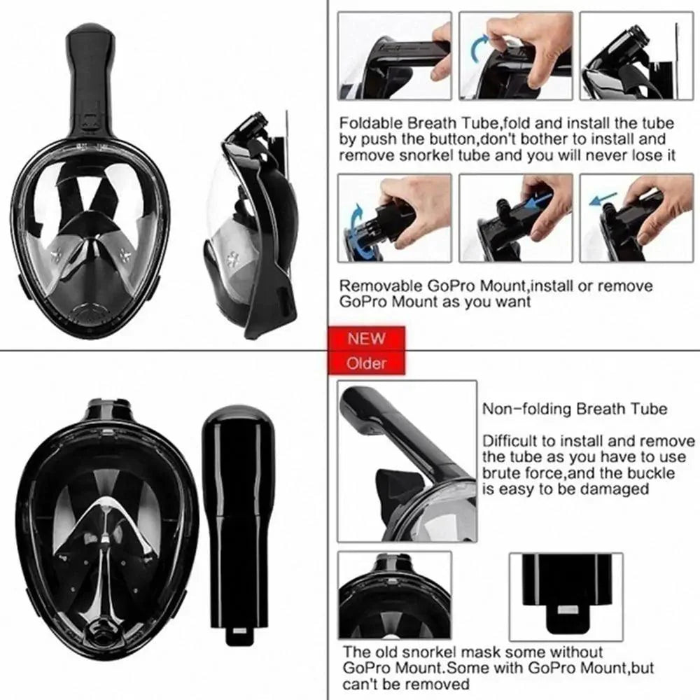 ClearView Full Face Snorkel Mask