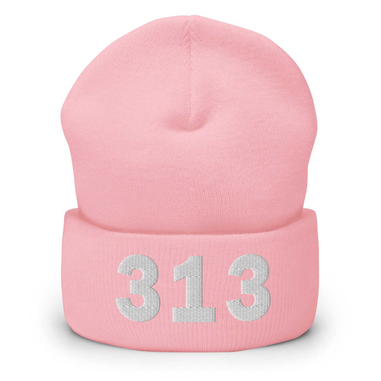 313 Area Code Cuffed Beanie