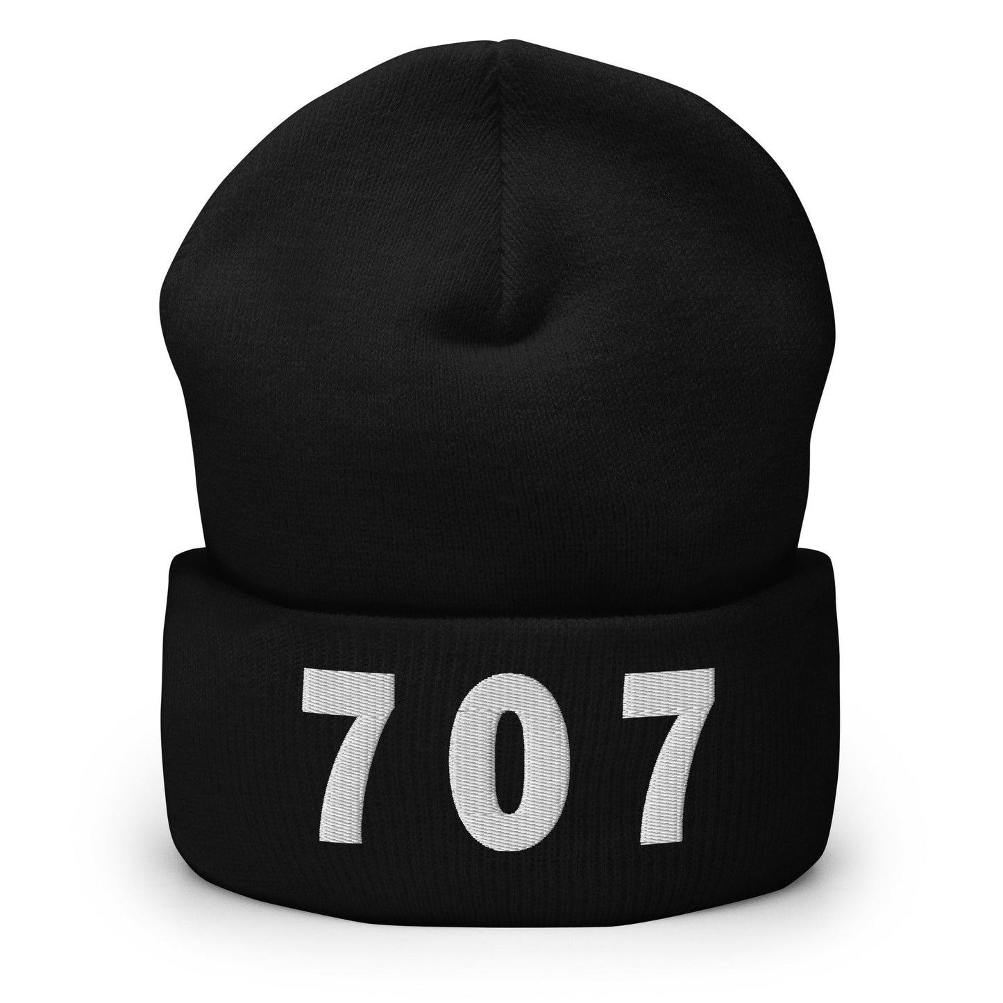 707 Area Code Cuffed Beanie