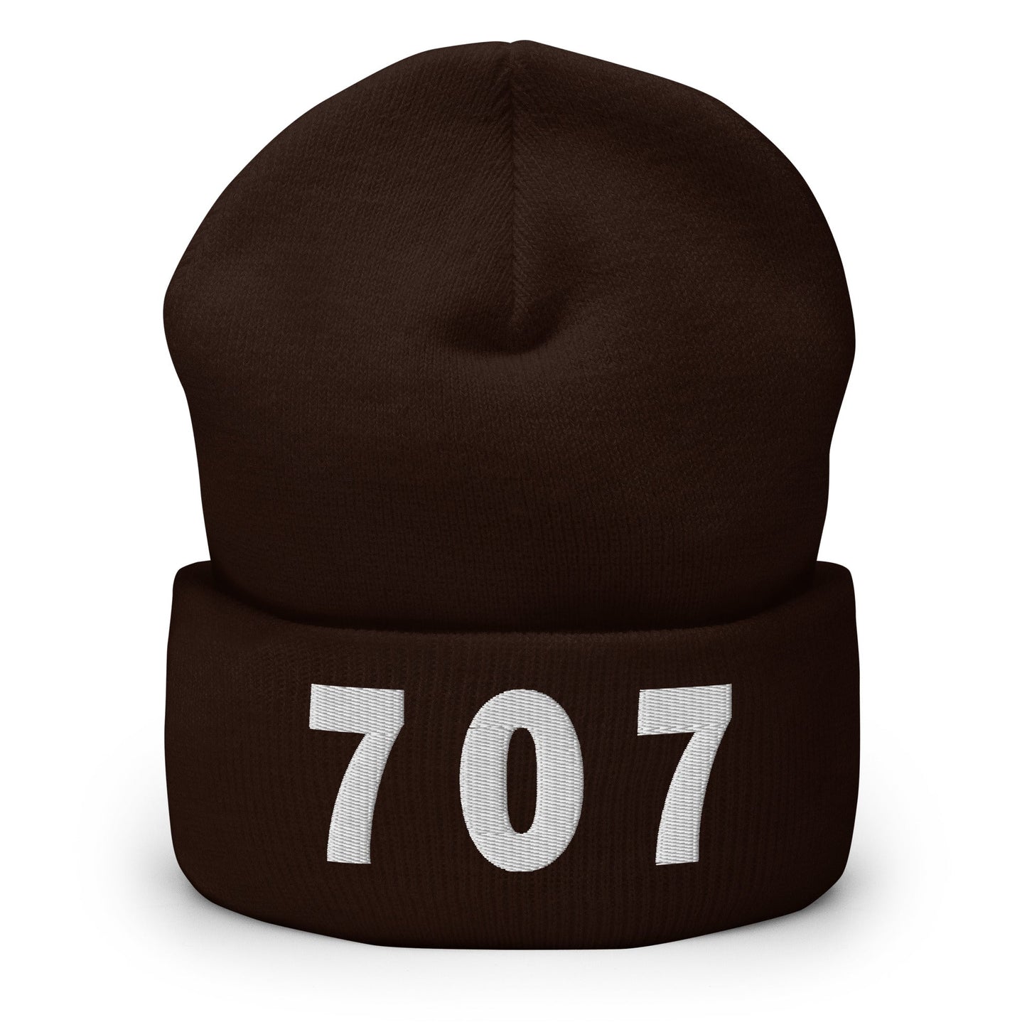 707 Area Code Cuffed Beanie