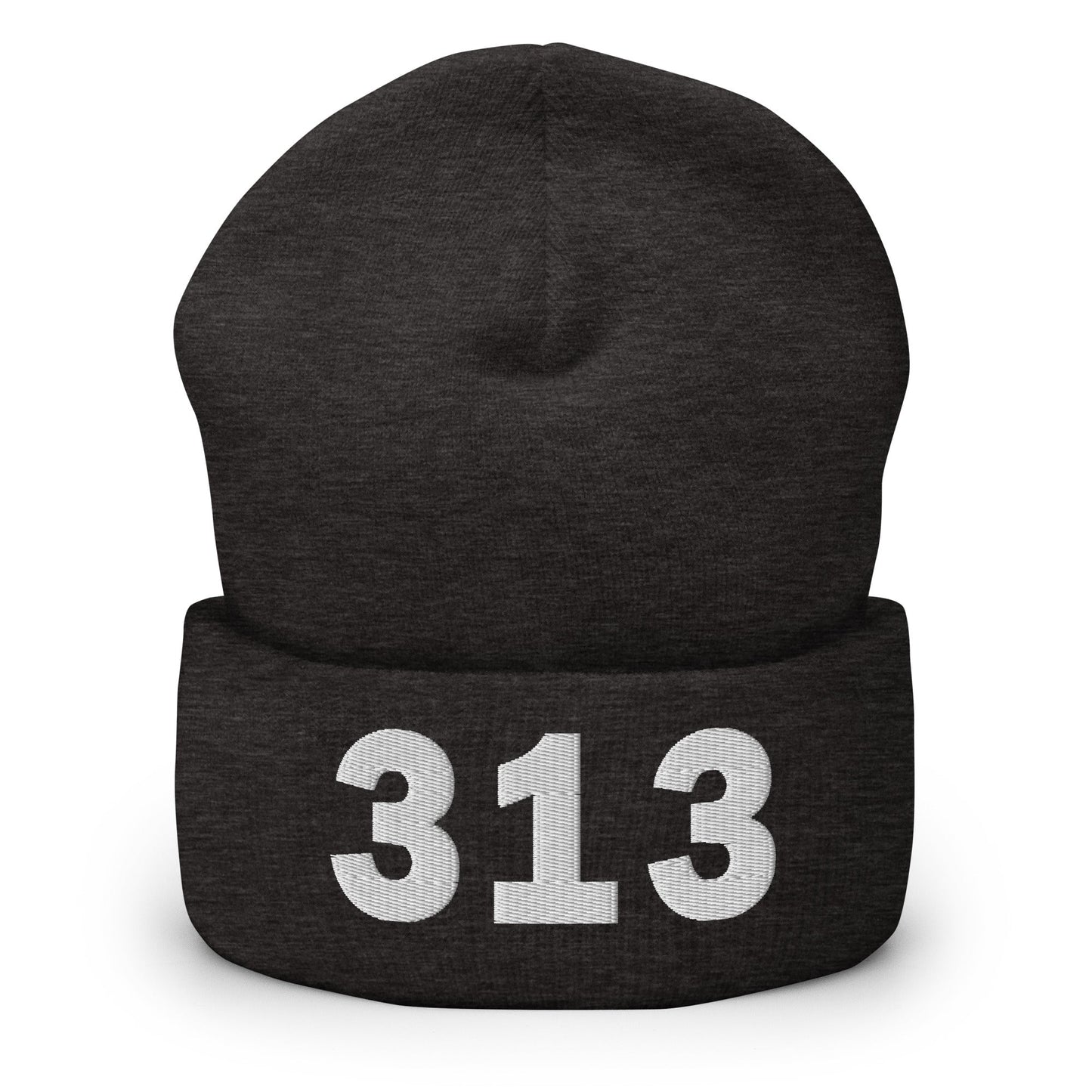 313 Area Code Cuffed Beanie