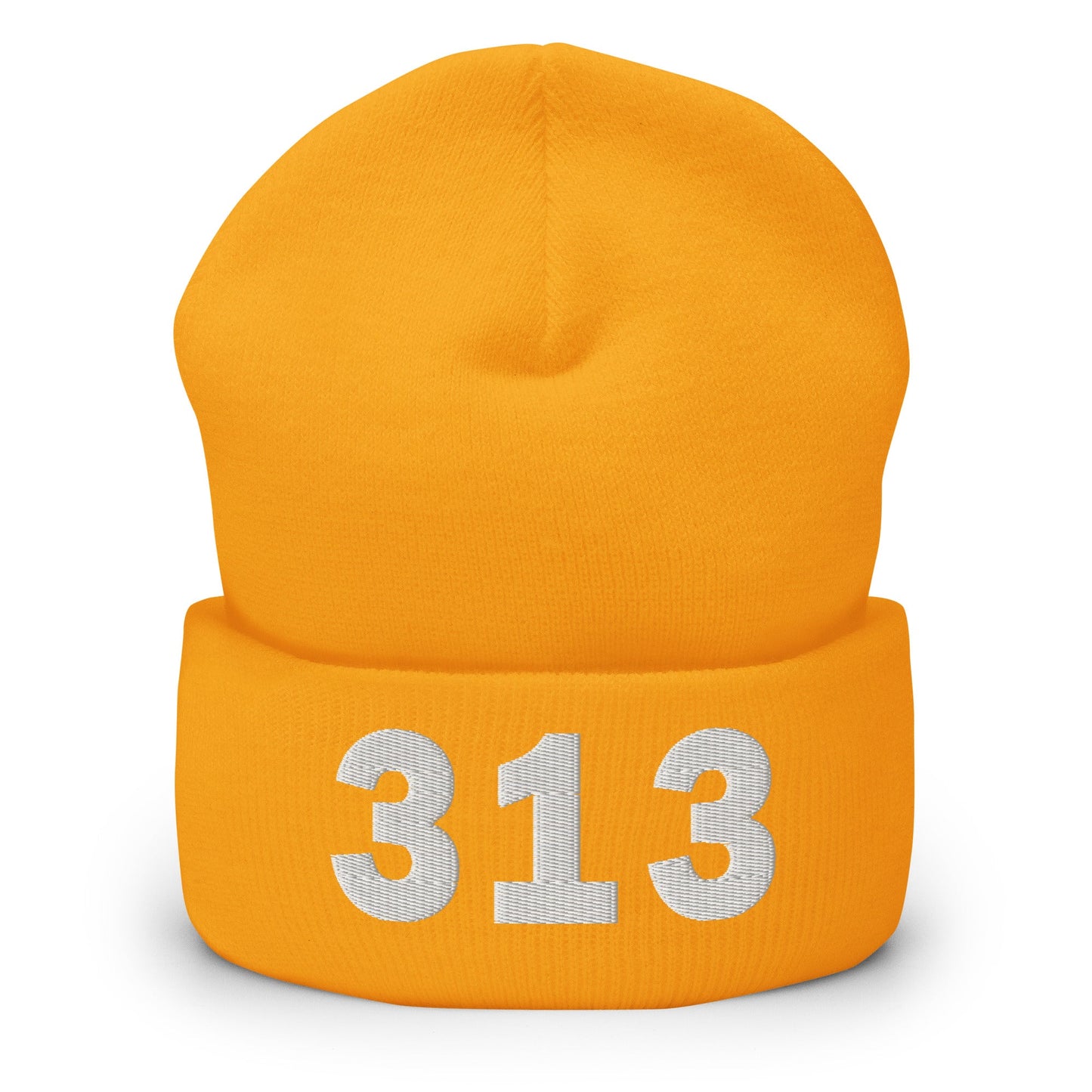 313 Area Code Cuffed Beanie