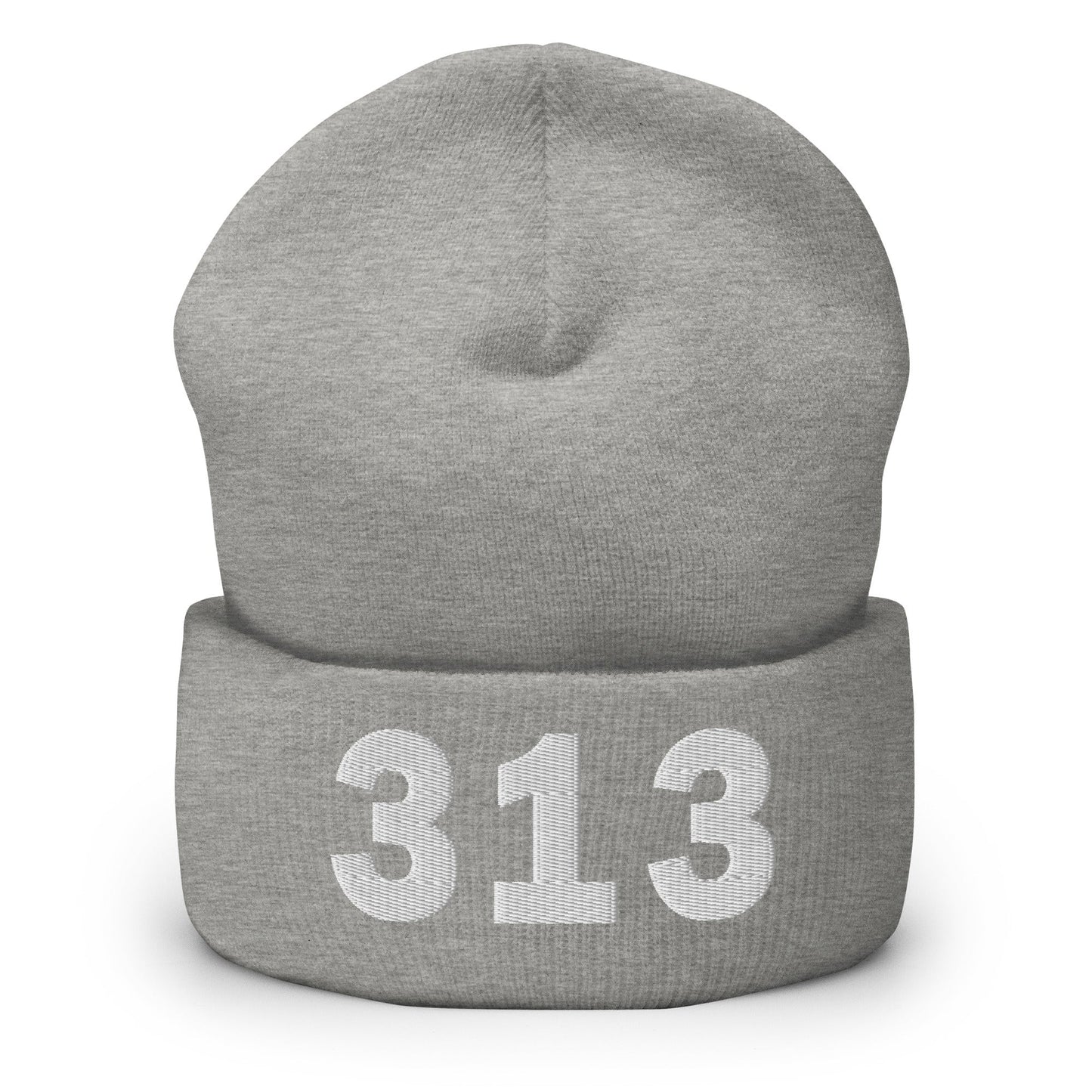 313 Area Code Cuffed Beanie