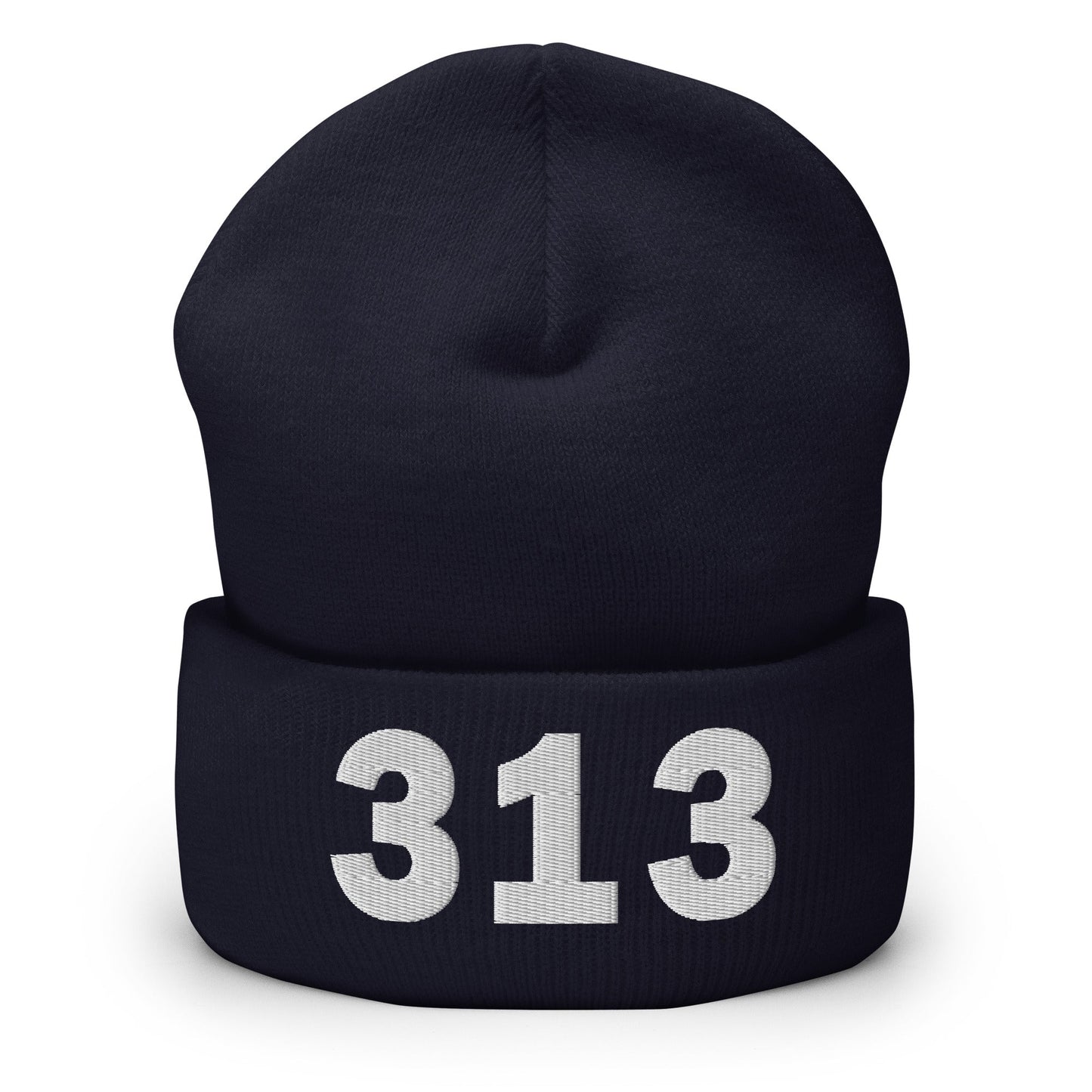 313 Area Code Cuffed Beanie