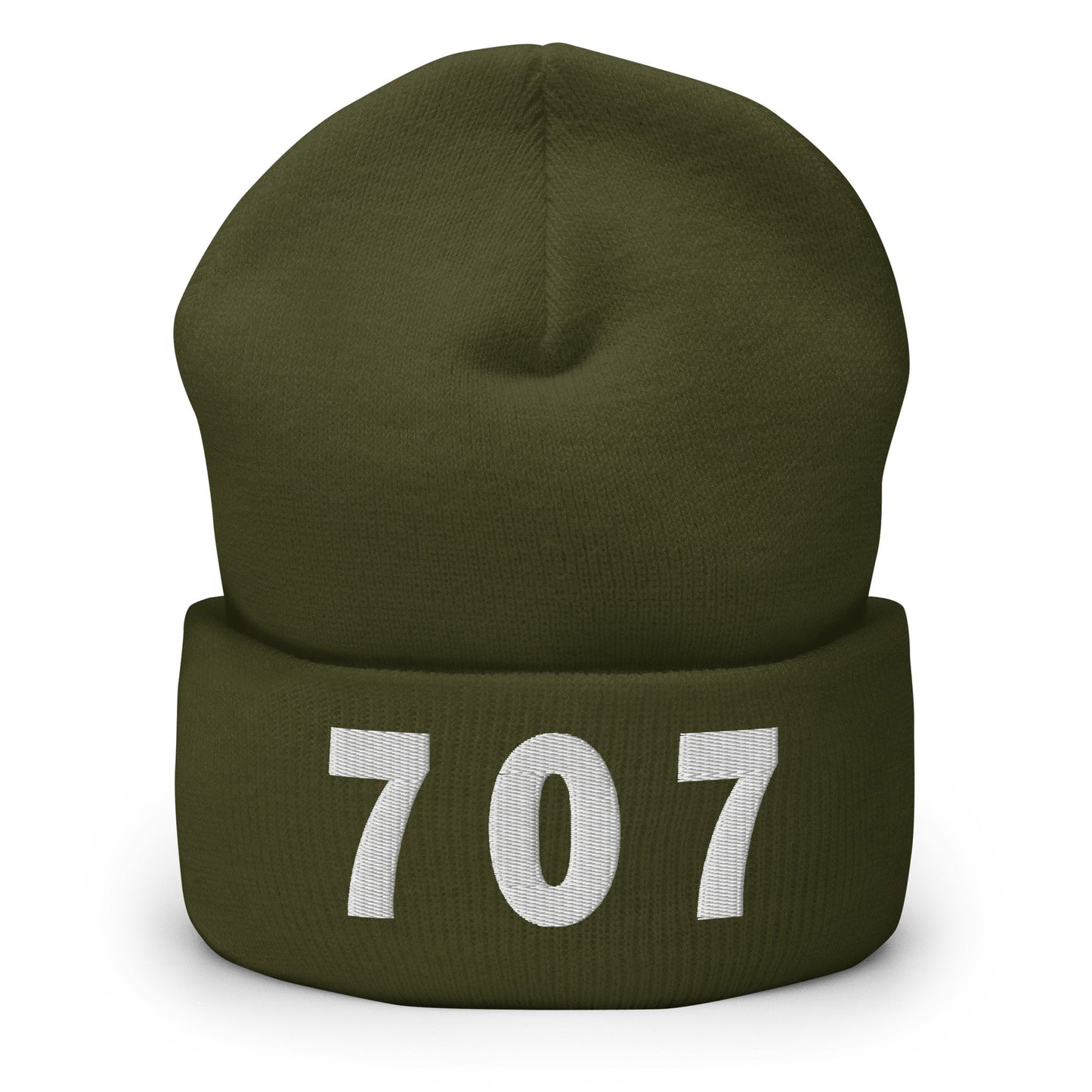 707 Area Code Cuffed Beanie