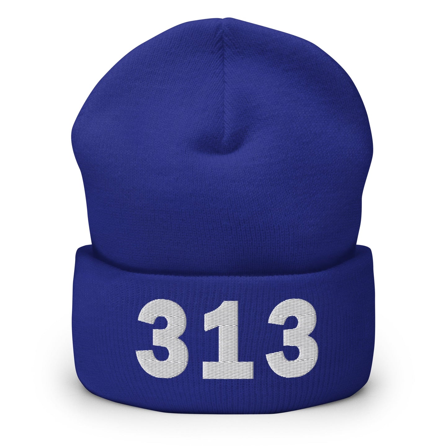 313 Area Code Cuffed Beanie