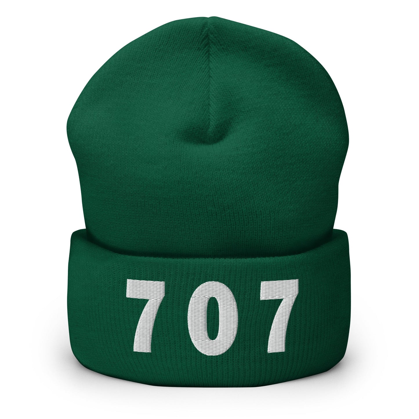 707 Area Code Cuffed Beanie