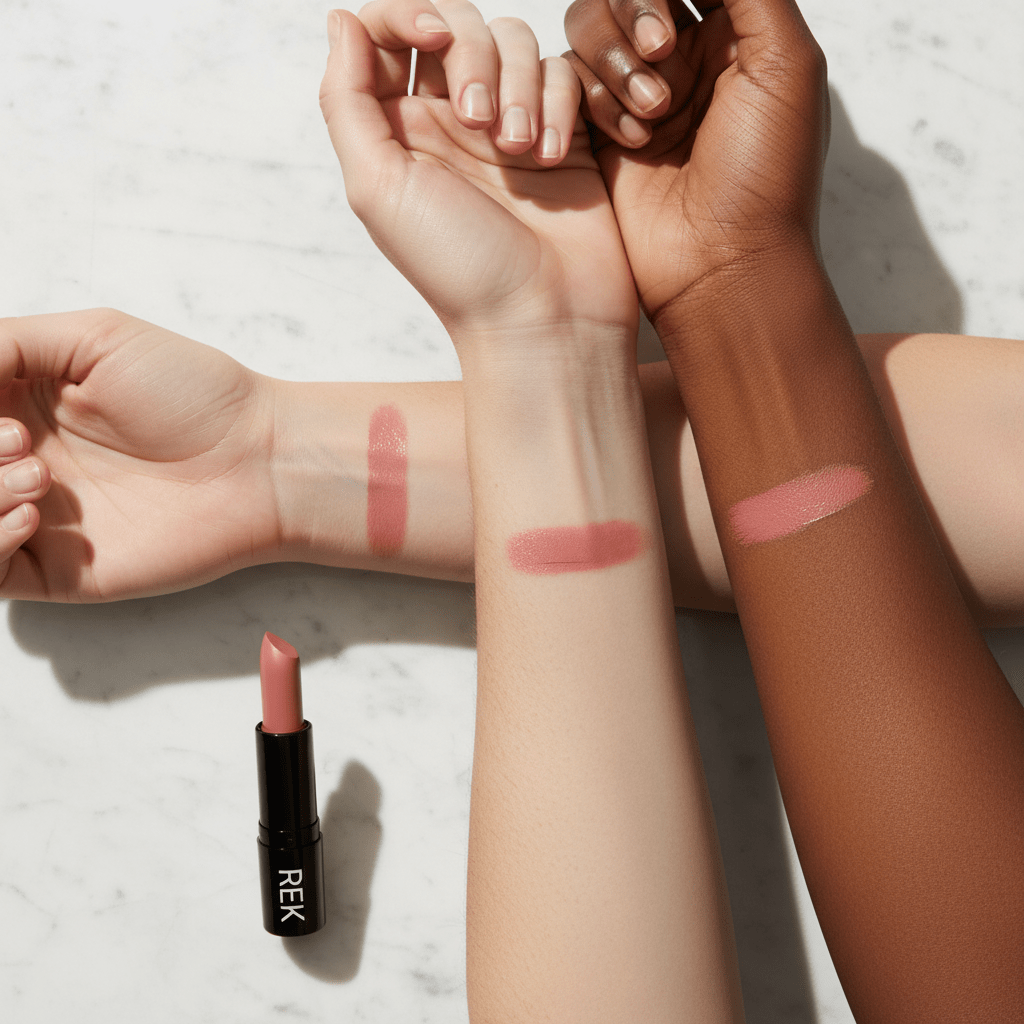 Cream Lipstick Collection | REK Cosmetics | Creamy Satin Finish, Longwear Formula