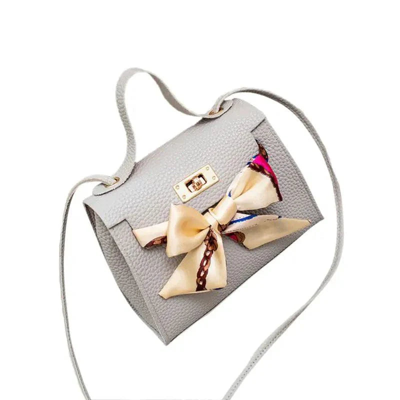 Elegant Leather Handbag & Scarf