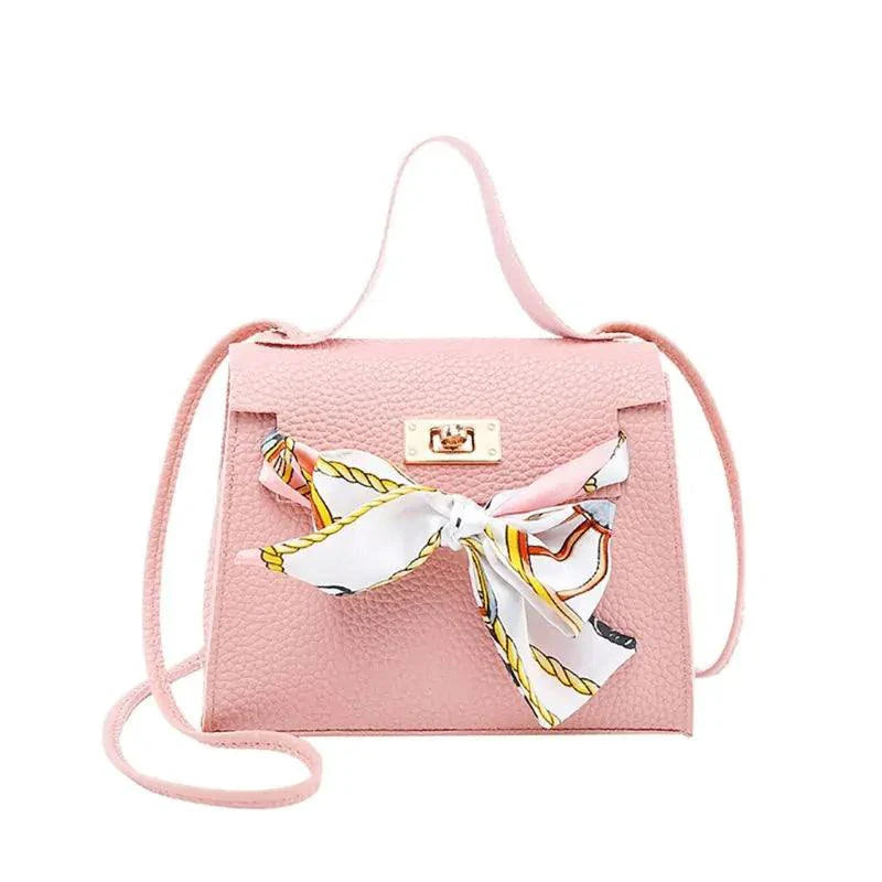 Elegant Leather Handbag & Scarf