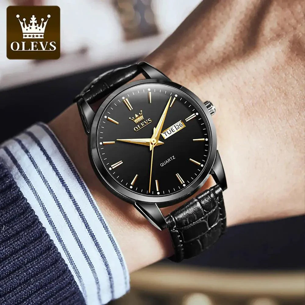Elegant Leather Timepiece