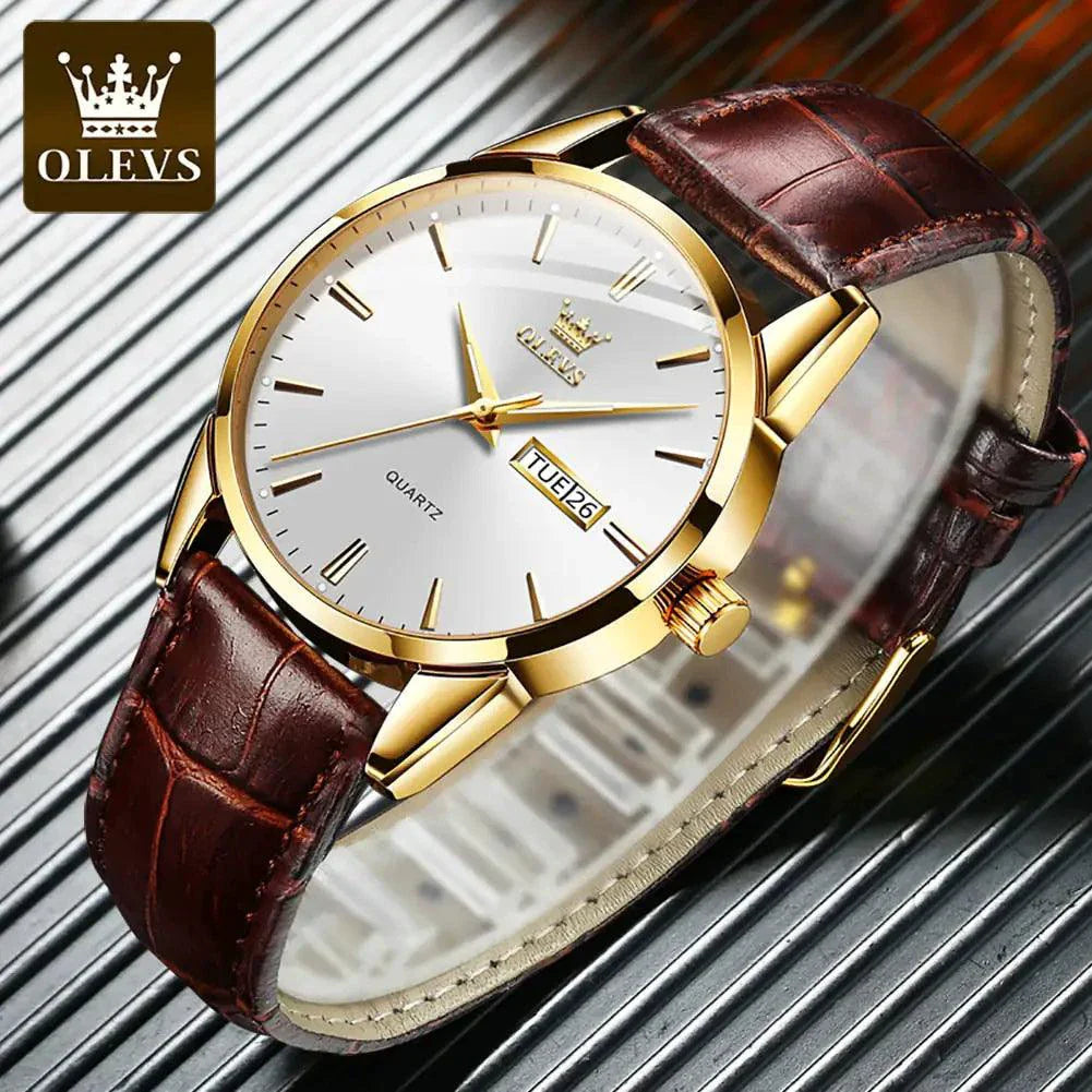 Elegant Leather Timepiece