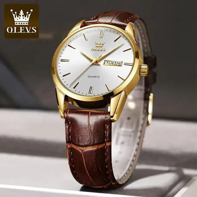 Elegant Leather Timepiece