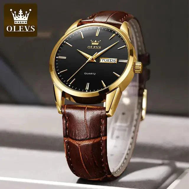 Elegant Leather Timepiece