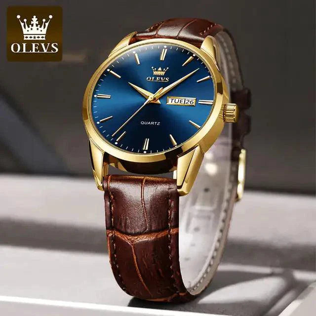Elegant Leather Timepiece