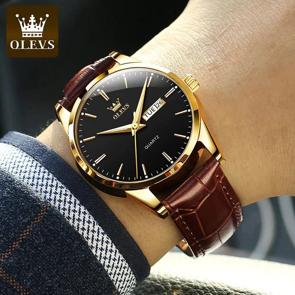 Elegant Leather Timepiece