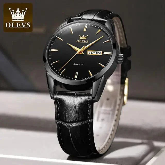 Elegant Leather Timepiece