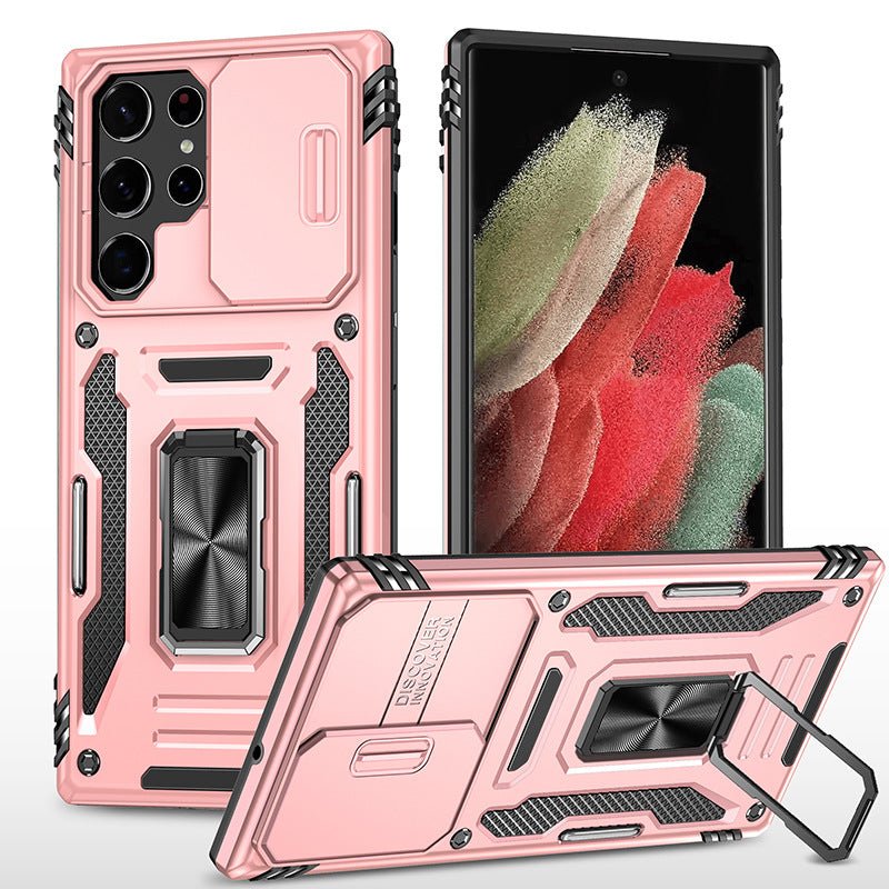 Sliding Window Ring Bracket Multifunctional Phone Case