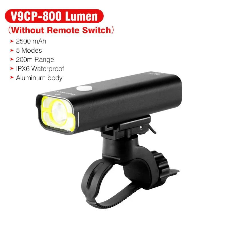 GACIRON 400-1800 Lumens Bicycle Front Light USB Rechargeable Cycling Headlight Flashlight MTB Road Bike Waterproof LED Head Lamp