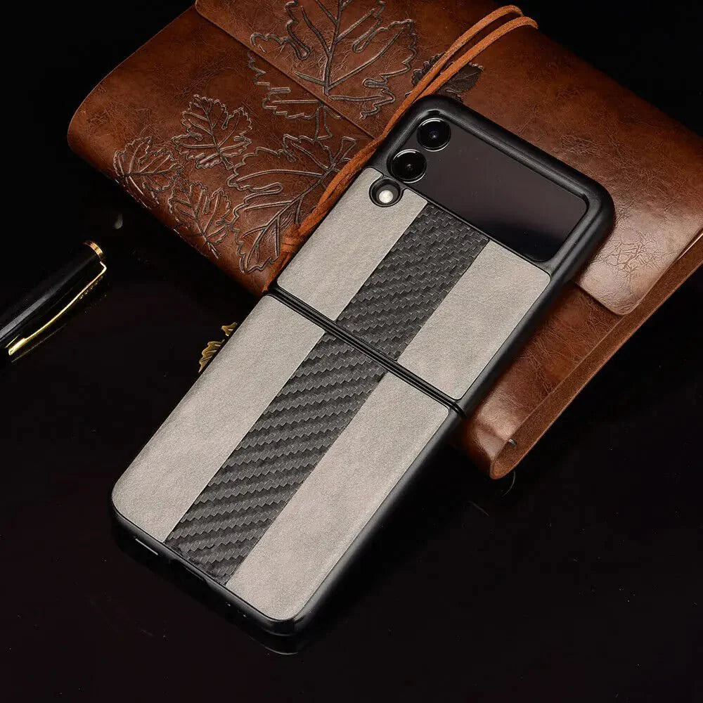 Samsung Z Flip 3 5G Leather Folding Case