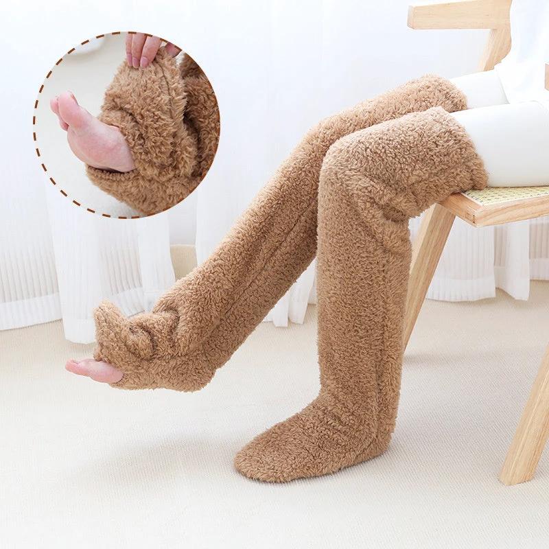Cozy Winter Knee-High Fuzzy Socks for Cold-Proof Comfort
