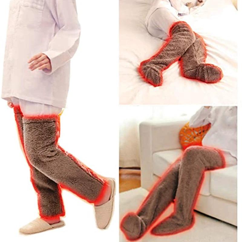 Cozy Winter Knee-High Fuzzy Socks for Cold-Proof Comfort