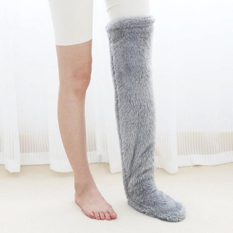 Cozy Winter Knee-High Fuzzy Socks for Cold-Proof Comfort
