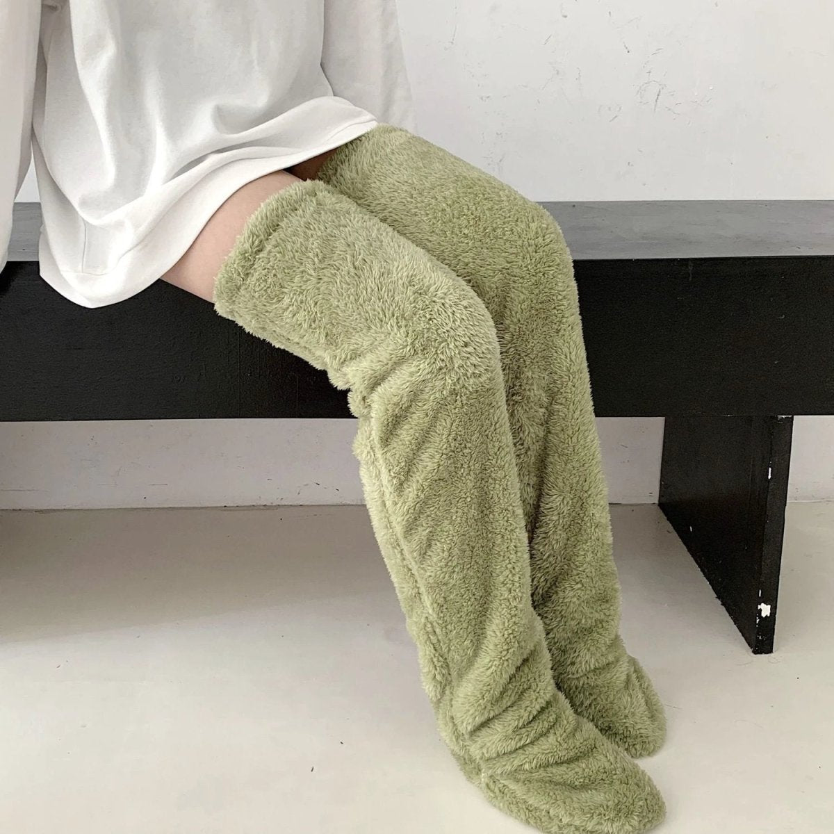 Cozy Winter Knee-High Fuzzy Socks for Cold-Proof Comfort