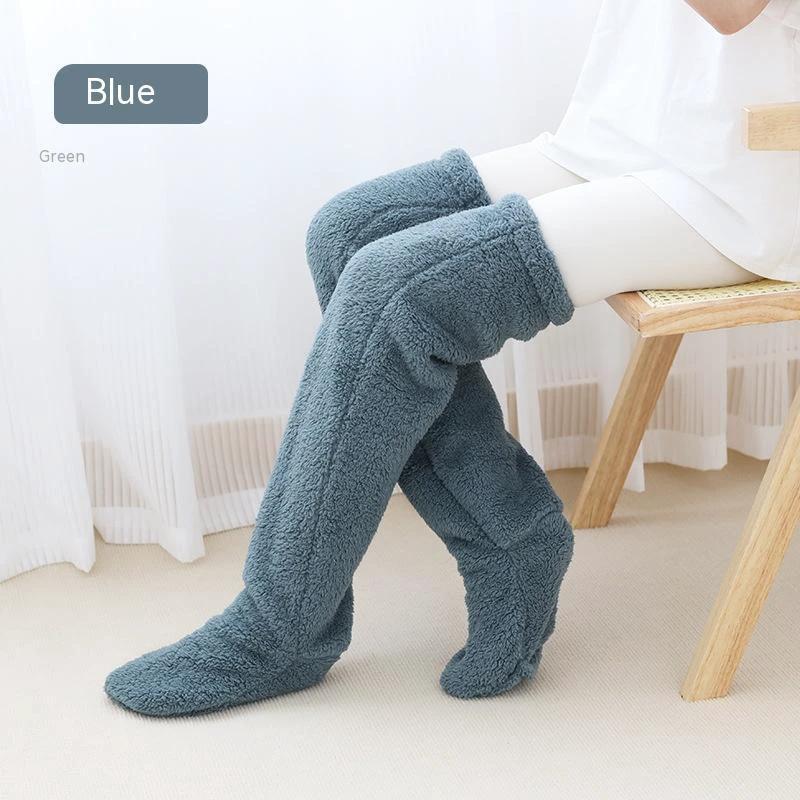 Cozy Winter Knee-High Fuzzy Socks for Cold-Proof Comfort