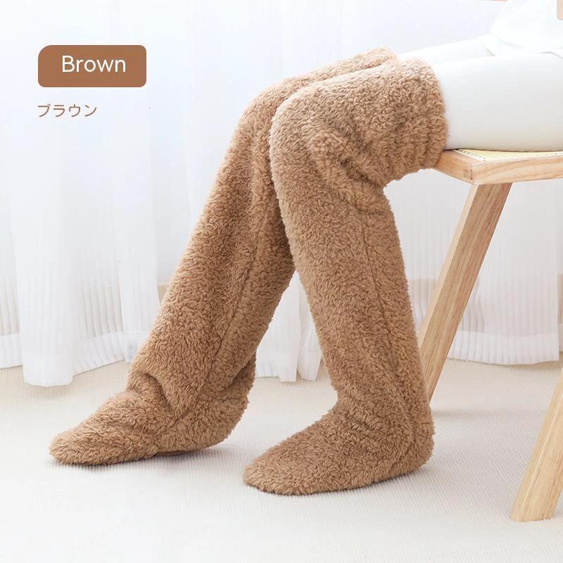 Cozy Winter Knee-High Fuzzy Socks for Cold-Proof Comfort