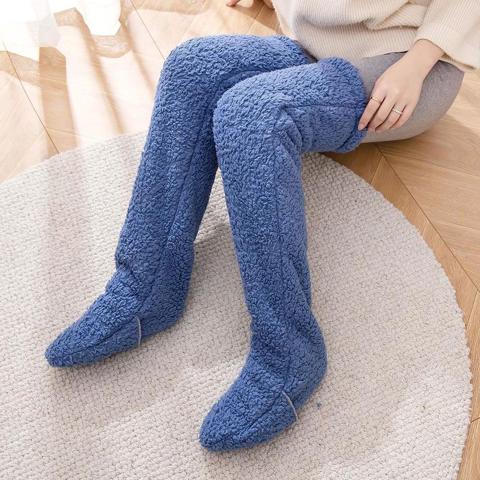 Cozy Winter Knee-High Fuzzy Socks for Cold-Proof Comfort