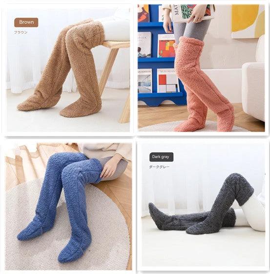 Cozy Winter Knee-High Fuzzy Socks for Cold-Proof Comfort