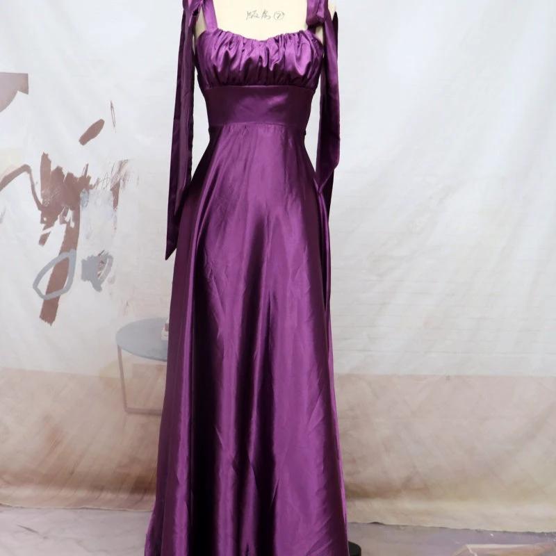 Fashion Dress Sleeveless Camisole Gown Evening Bridesmaid Dress Women