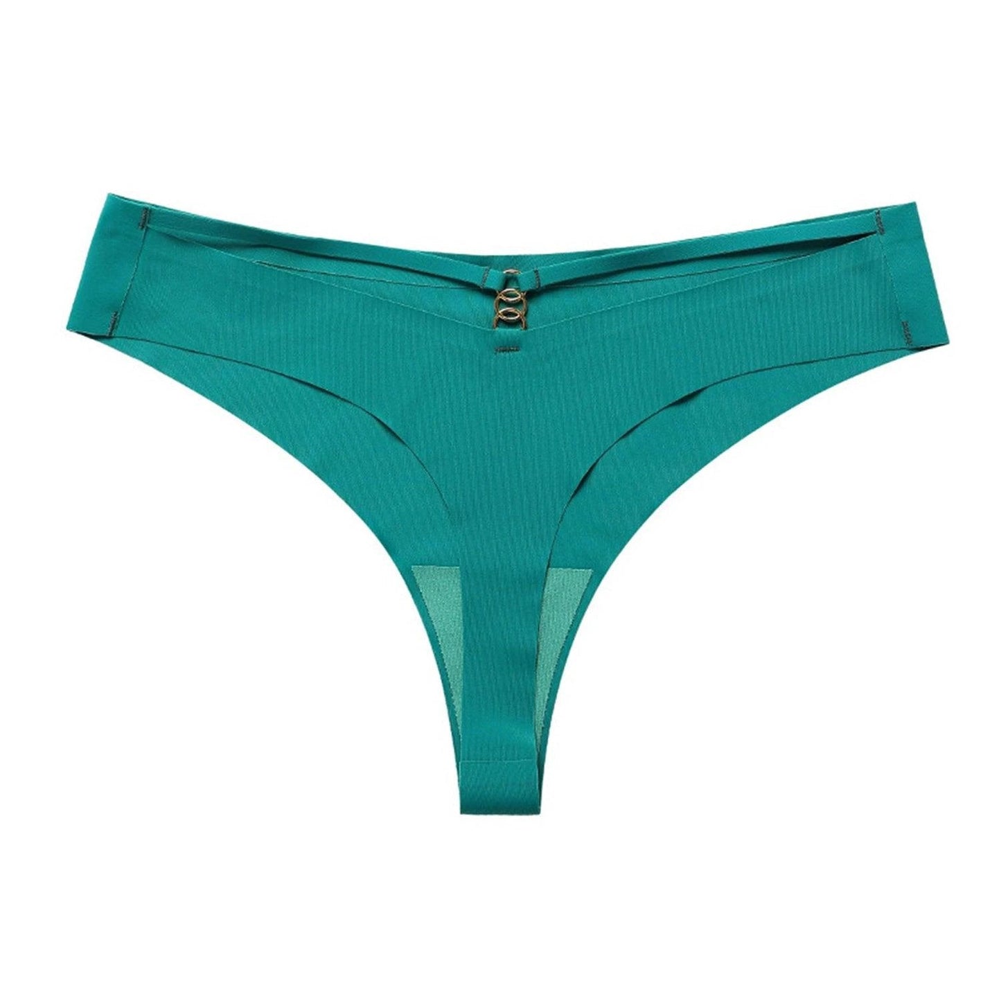 Ice Silk G-String Thong Set for Women | Seamless Low-Waist with Hollow Out T-Back Design | Confidently Sexy Lingerie