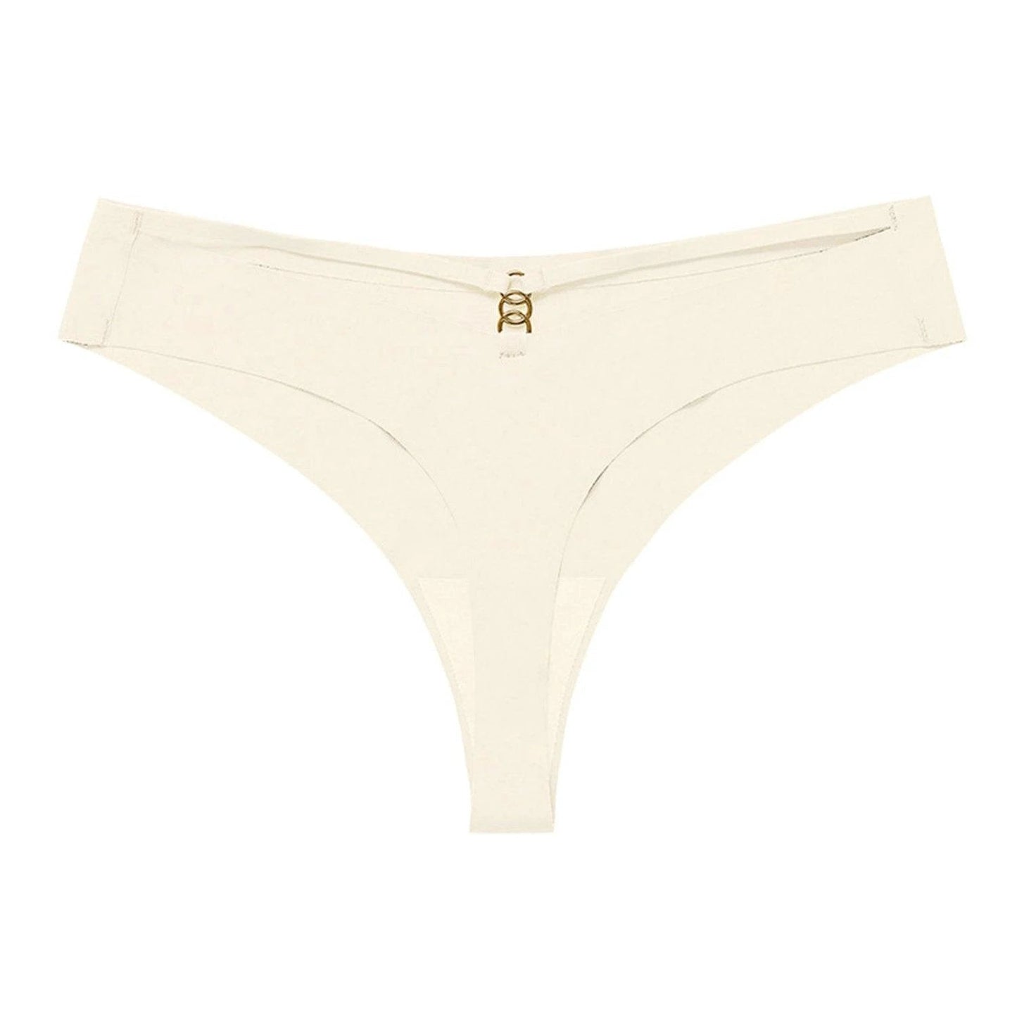 Ice Silk G-String Thong Set for Women | Seamless Low-Waist with Hollow Out T-Back Design | Confidently Sexy Lingerie
