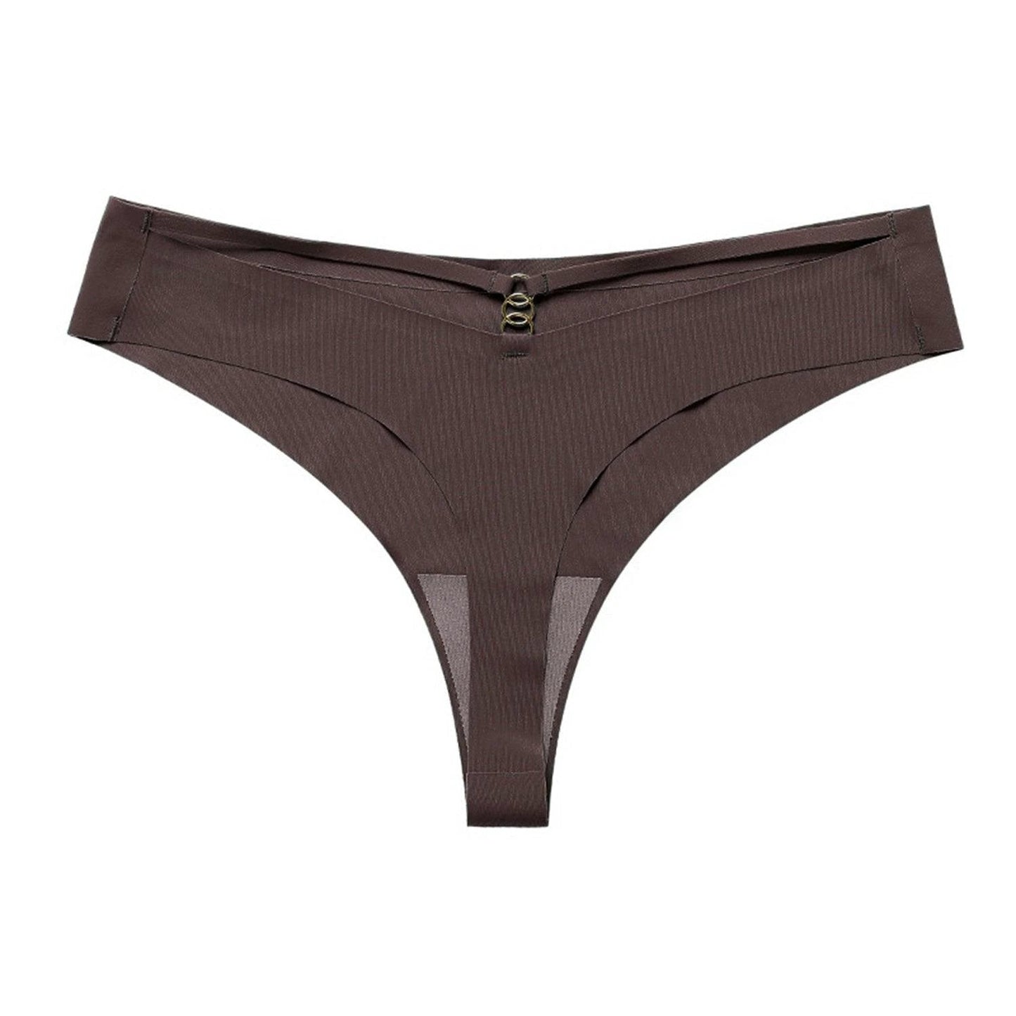 Ice Silk G-String Thong Set for Women | Seamless Low-Waist with Hollow Out T-Back Design | Confidently Sexy Lingerie