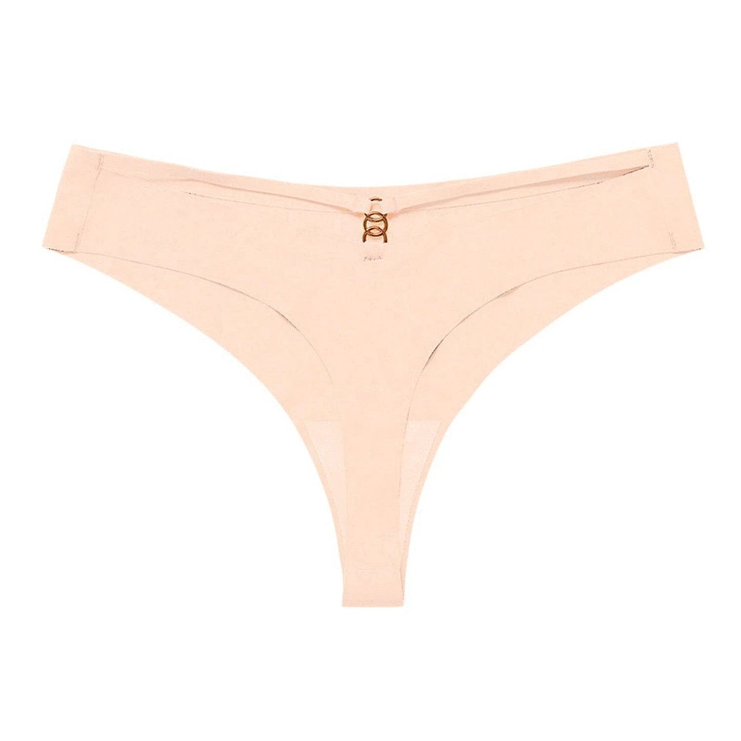Ice Silk G-String Thong Set for Women | Seamless Low-Waist with Hollow Out T-Back Design | Confidently Sexy Lingerie