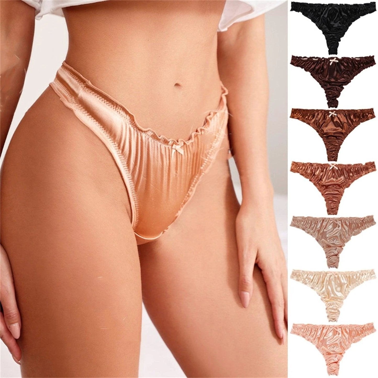 Satin Cotton T-Back Underwear for Women – Luxurious Comfort & Effortless Style by [Brand Name]