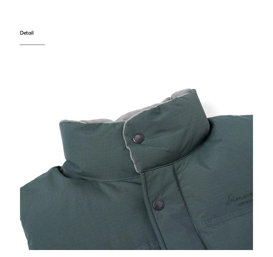 White Duck Down Vest - Ultra-Effective Three-Proof Jacket for Men