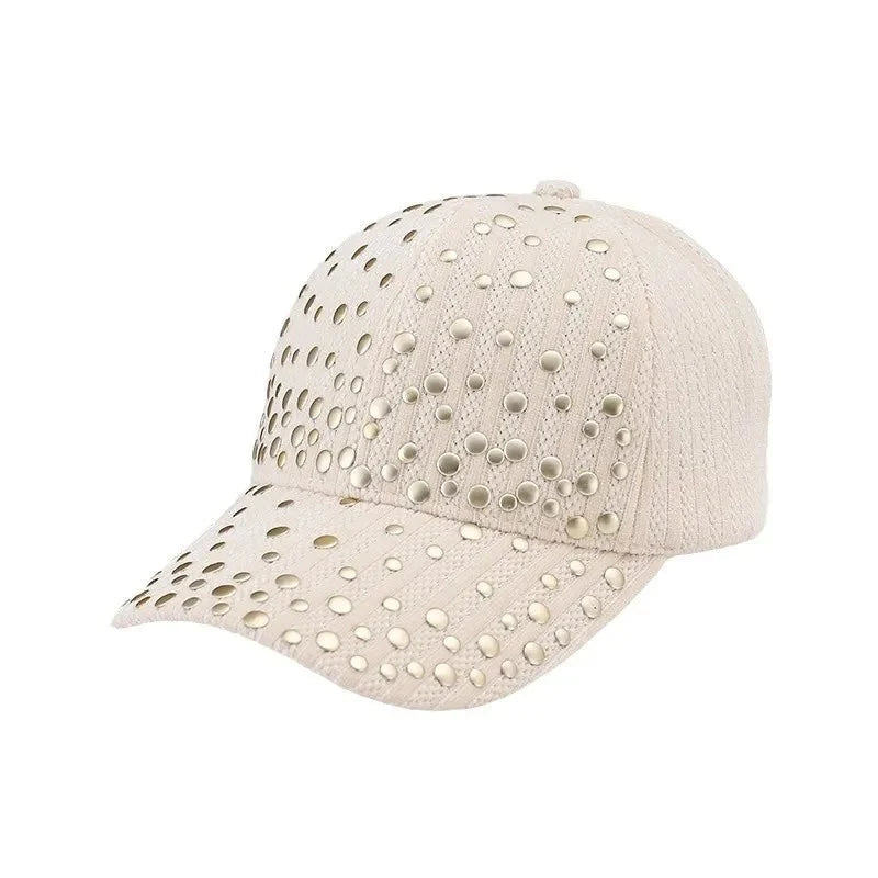 2027 NEW KJ Wholesale Sparkle Bling Rhinestone Studded Adjustable Baseball Caps Hats for Women Men Sport Dad Outdoor Sun Hat