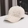 2027 NEW KJ Wholesale Sparkle Bling Rhinestone Studded Adjustable Baseball Caps Hats for Women Men Sport Dad Outdoor Sun Hat
