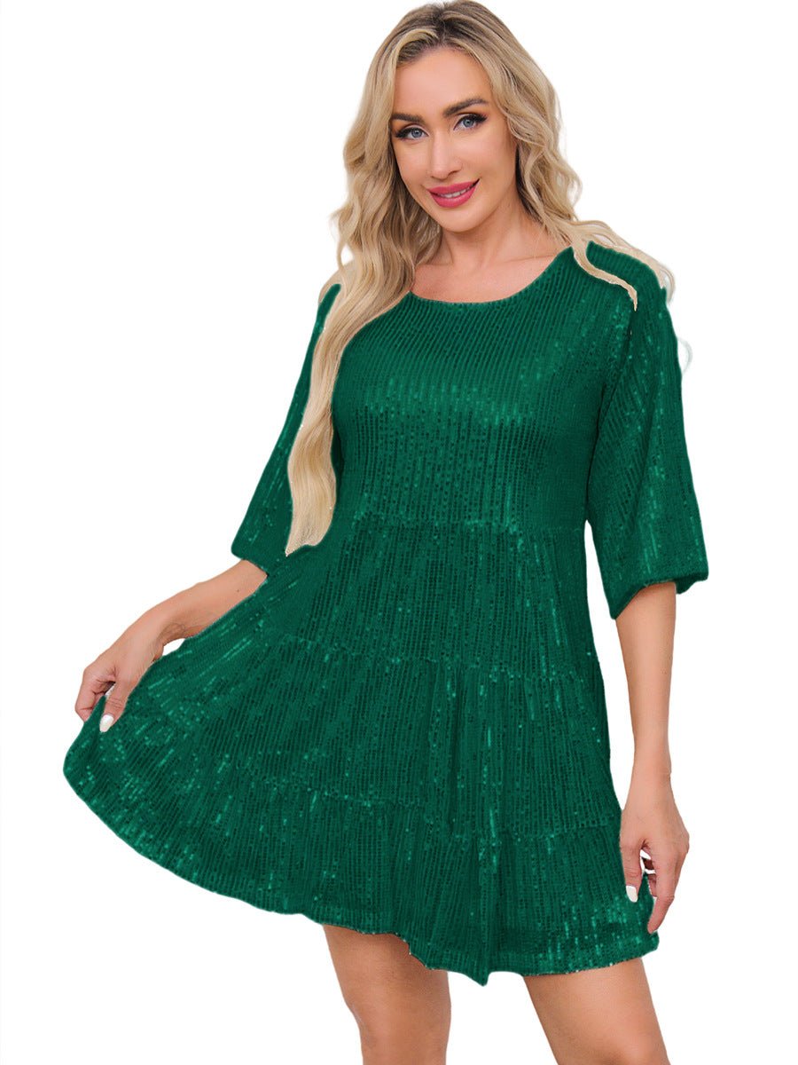 Cross-Border Fashion Sequined Dress - Europe & US Style