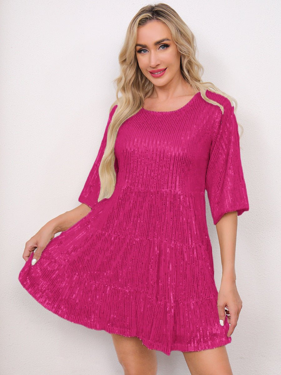Cross-Border Fashion Sequined Dress - Europe & US Style