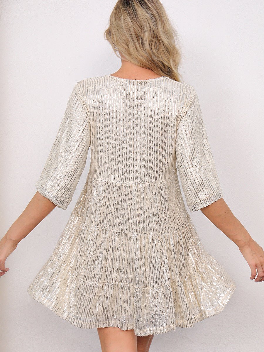 Cross-Border Fashion Sequined Dress - Europe & US Style